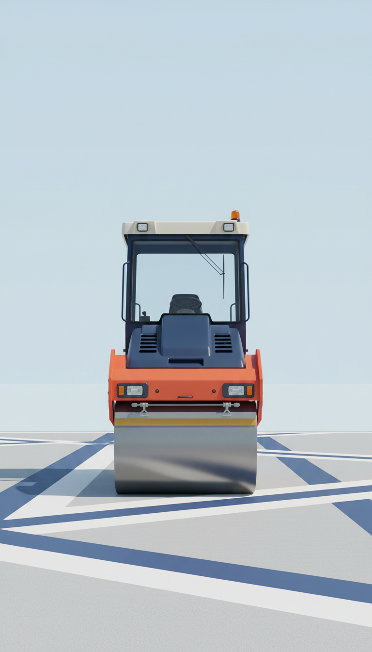 Branded Paving Roller Vehicle