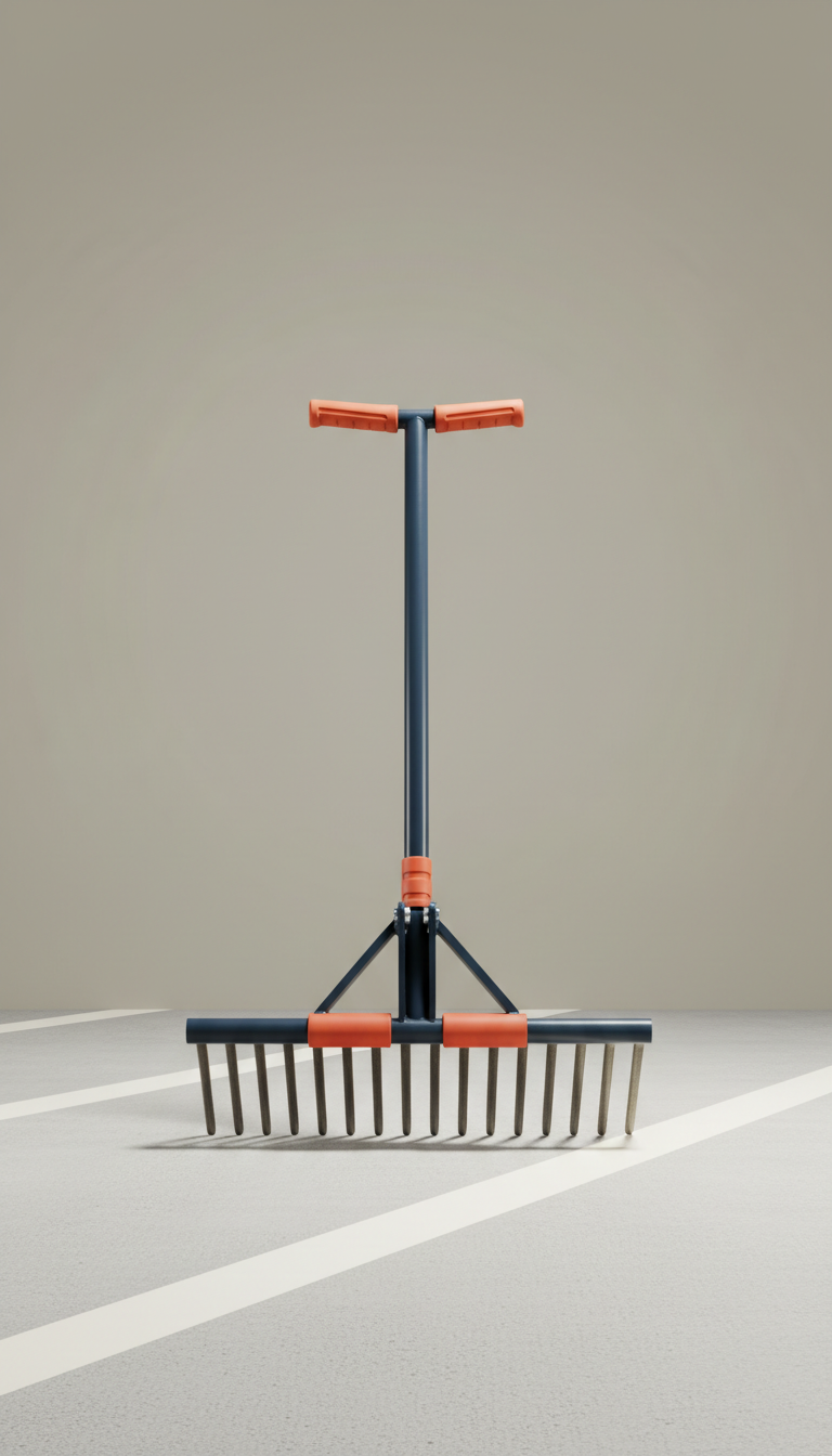 Industrial Asphalt Rake With Branded Handle